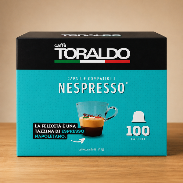 Caffè Toraldo – Capsule Compatibili Nespresso® – Confezione da 100 Capsule