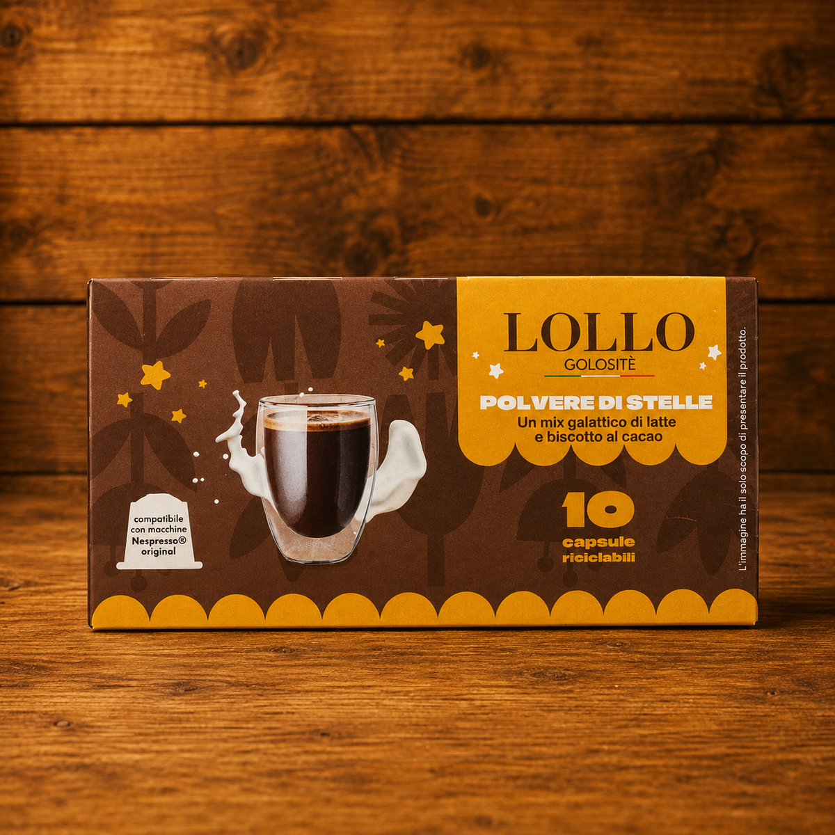 Lollo Golosità Polvere di Stelle – 10 Capsule Compatibili Nespresso
