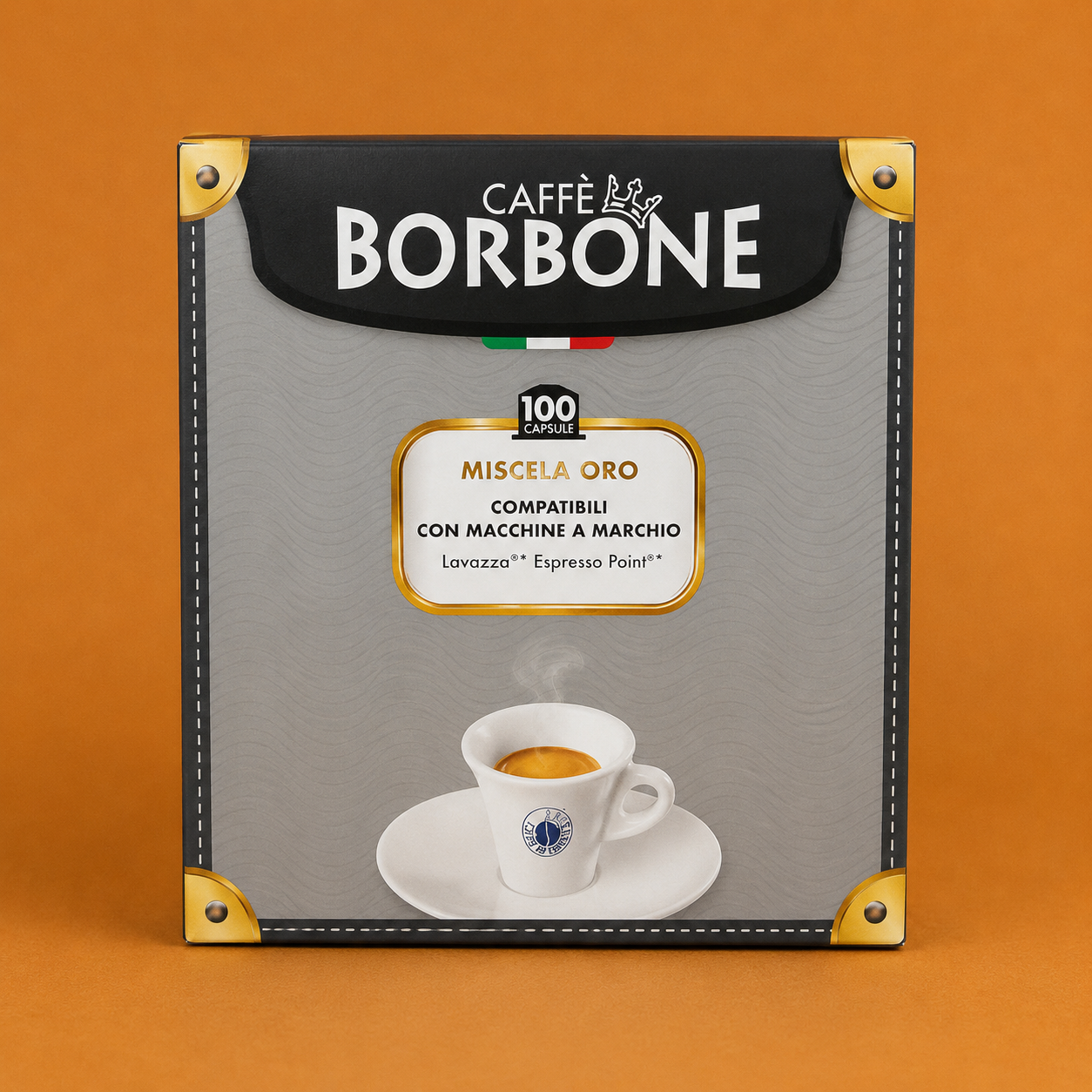 Caffè Borbone Miscela Oro – 100 Capsule Compatibili Lavazza® Espresso Point®