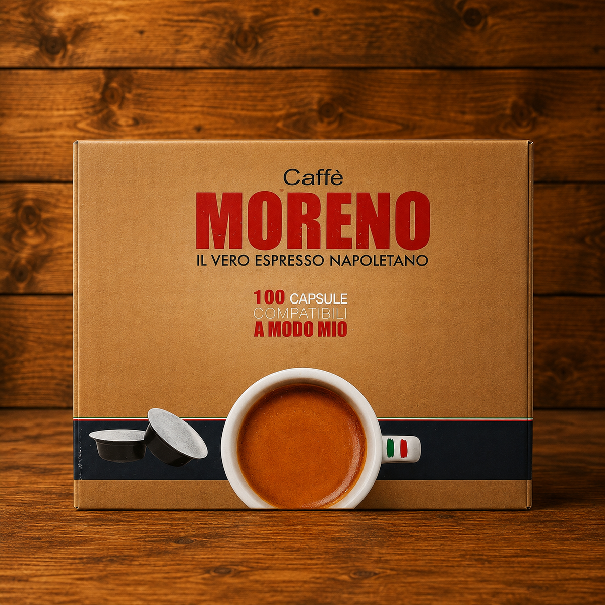Caffè Moreno Aroma Blu – 100 Capsule Compatibili Lavazza A Modo Mio