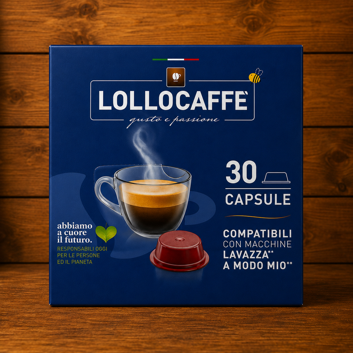 Lollo Caffè Dek – 30 Capsule Compatibili Lavazza A Modo Mio