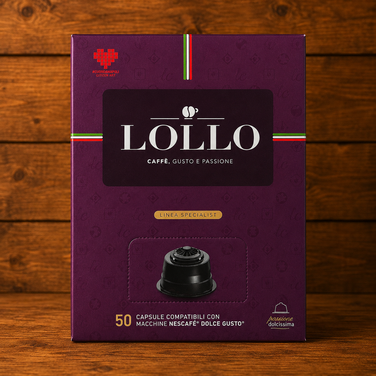 Lollo Caffè Specialist – 50 Capsule Compatibili Nescafé Dolce Gusto