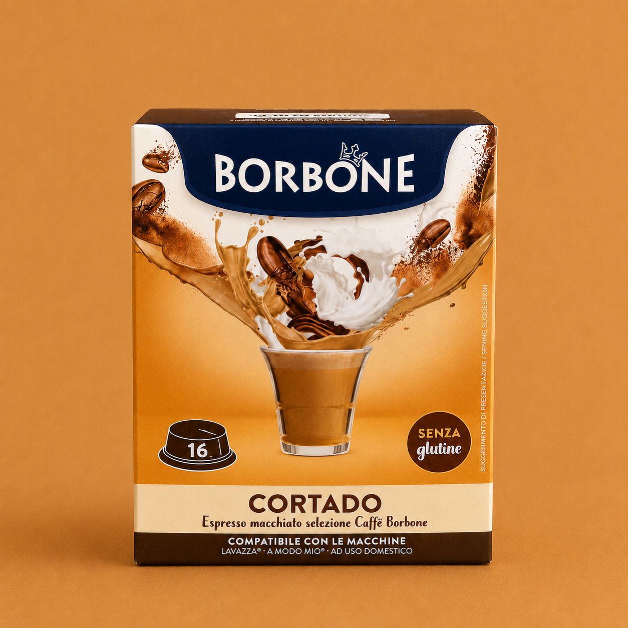 Caffè Borbone Cortado – 16 Capsule Compatibili Lavazza® A Modo Mio®