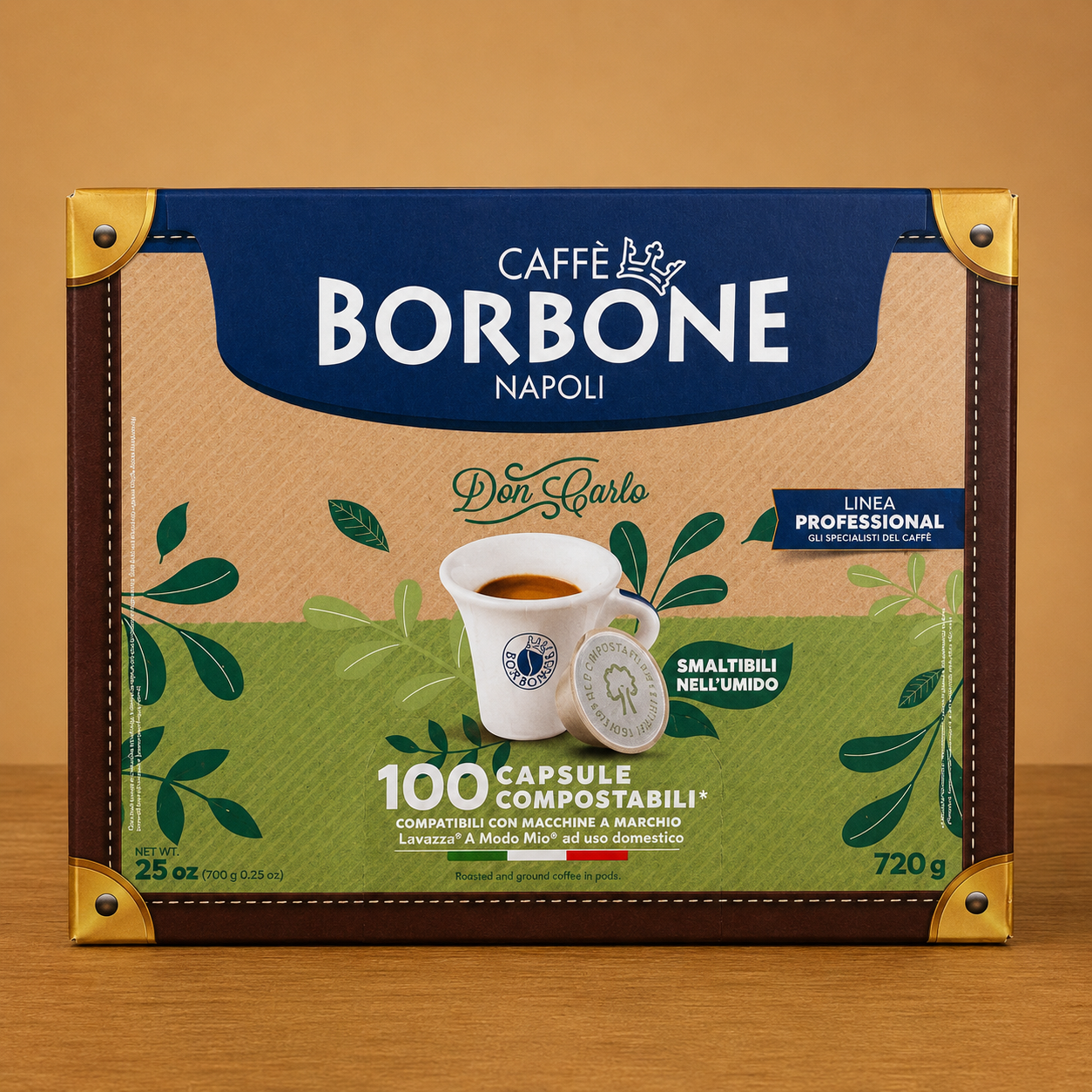 Caffè Borbone Don Carlo – 100 Capsule Compostabili Compatibili Lavazza® A Modo Mio®
