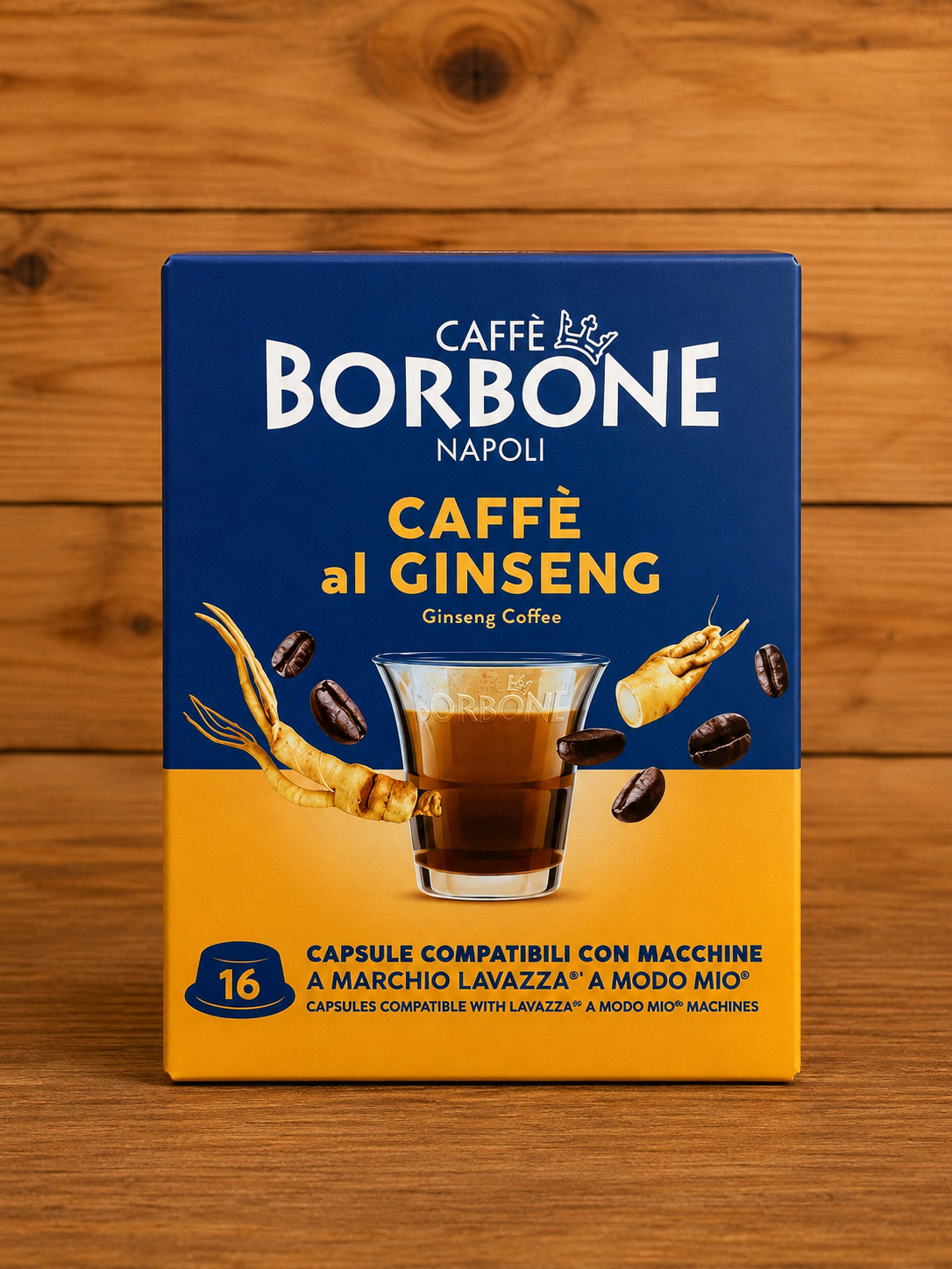 Caffè Borbone Caffè al Ginseng – 16 Capsule Compatibili Lavazza® A Modo Mio®