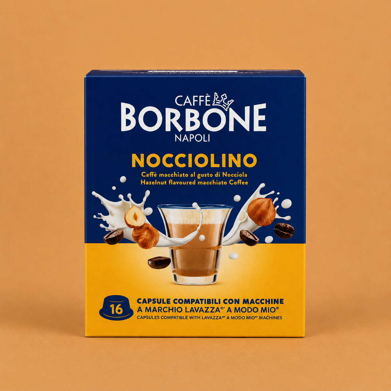Caffè Borbone Nocciolino – 16 Capsule Compatibili Lavazza® A Modo Mio®