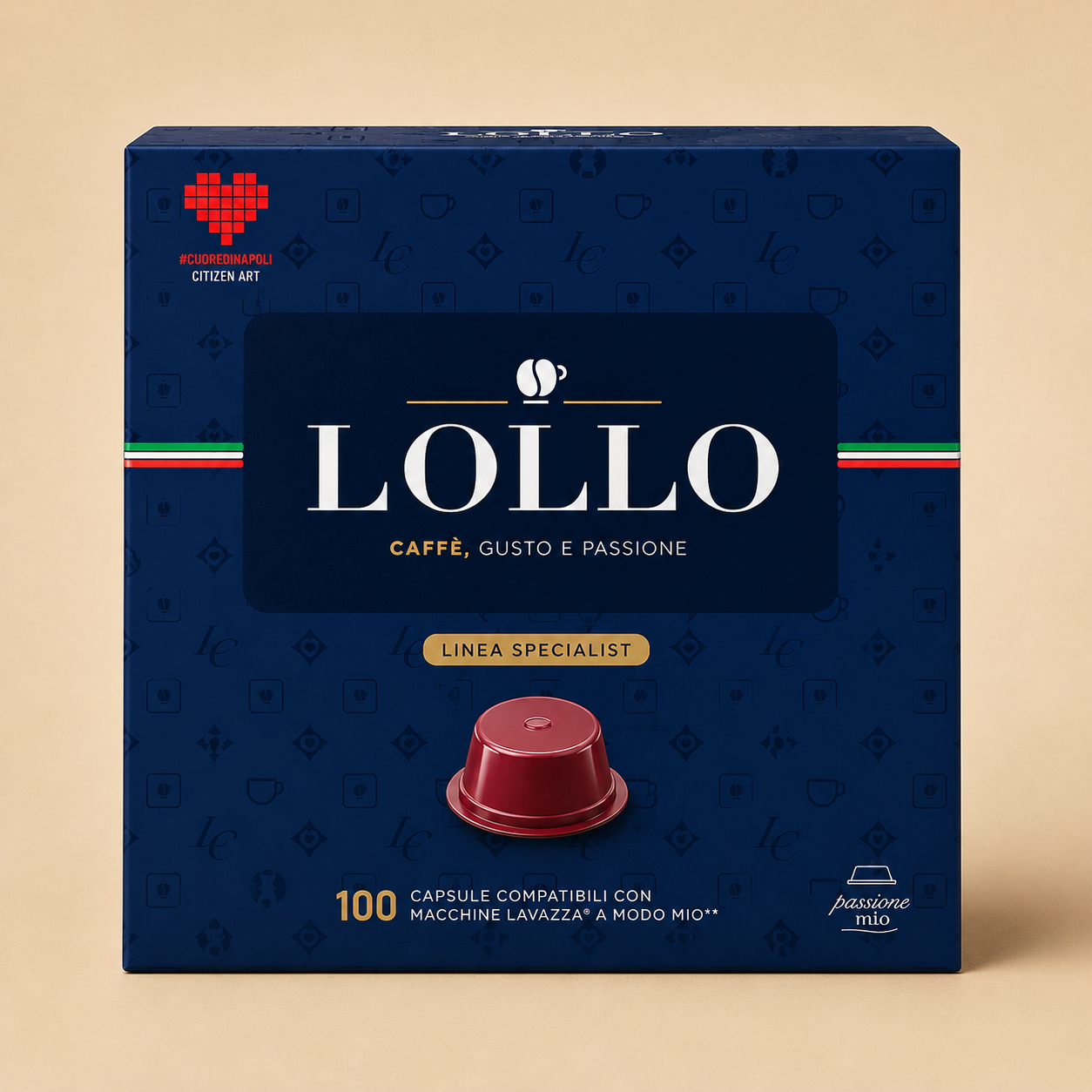 Lollo Caffè – Capsule Compatibili Lavazza A Modo Mio® – Confezione da 100 Capsule