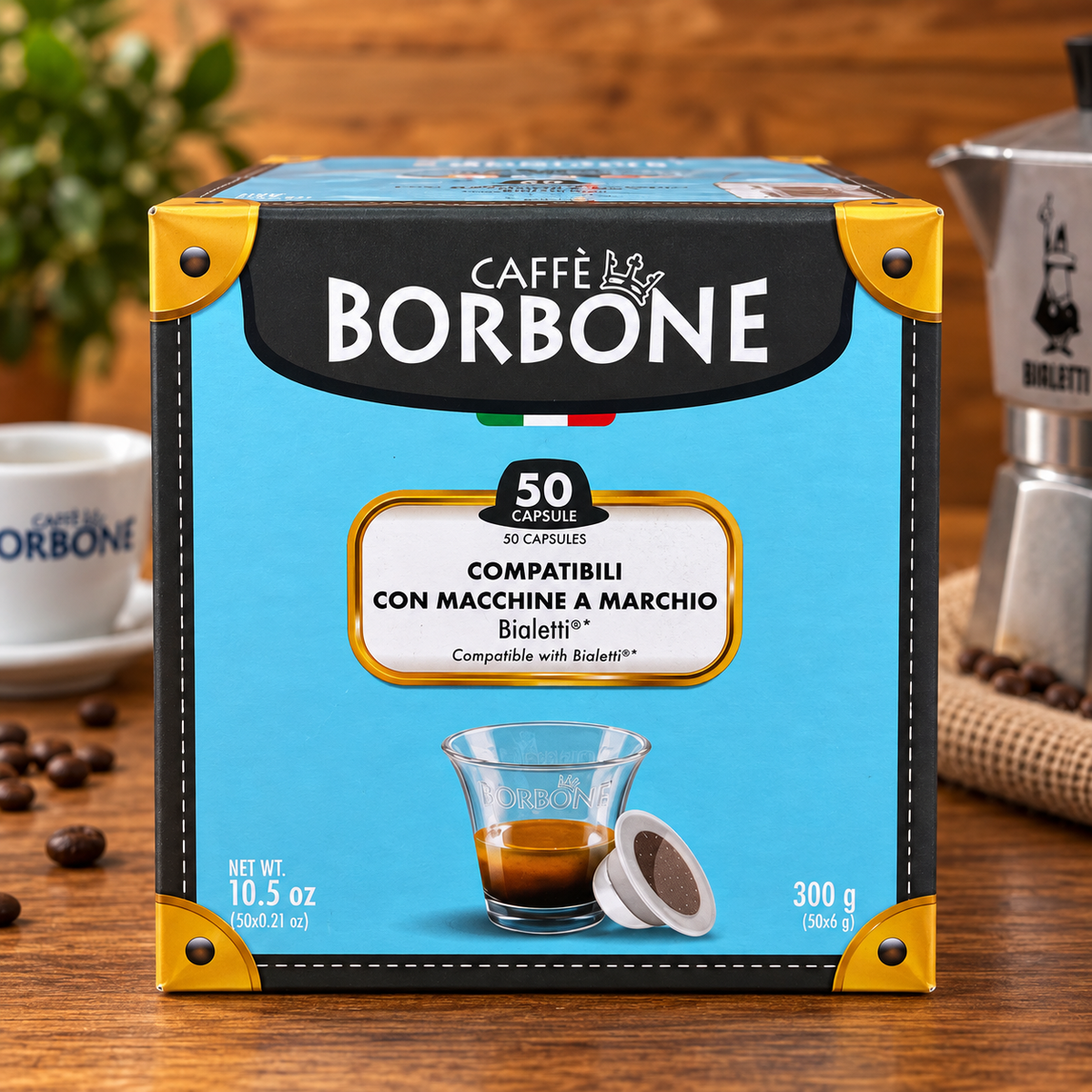 Caffè Borbone Dek – 50 Capsule Compatibili Bialetti