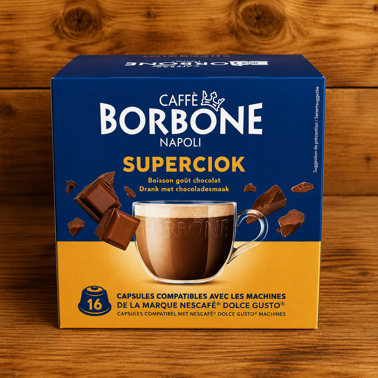 Caffè Borbone Superciok – 16 Capsule Compatibili Nescafé® Dolce Gusto®