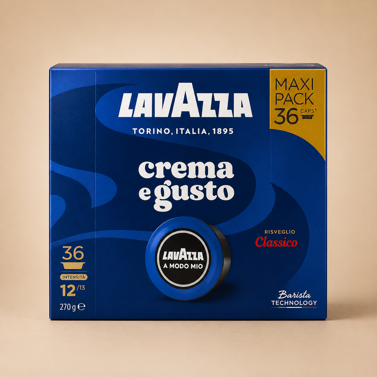 Lavazza Crema e Gusto Risveglio Classico – 36 Capsule A Modo Mio®