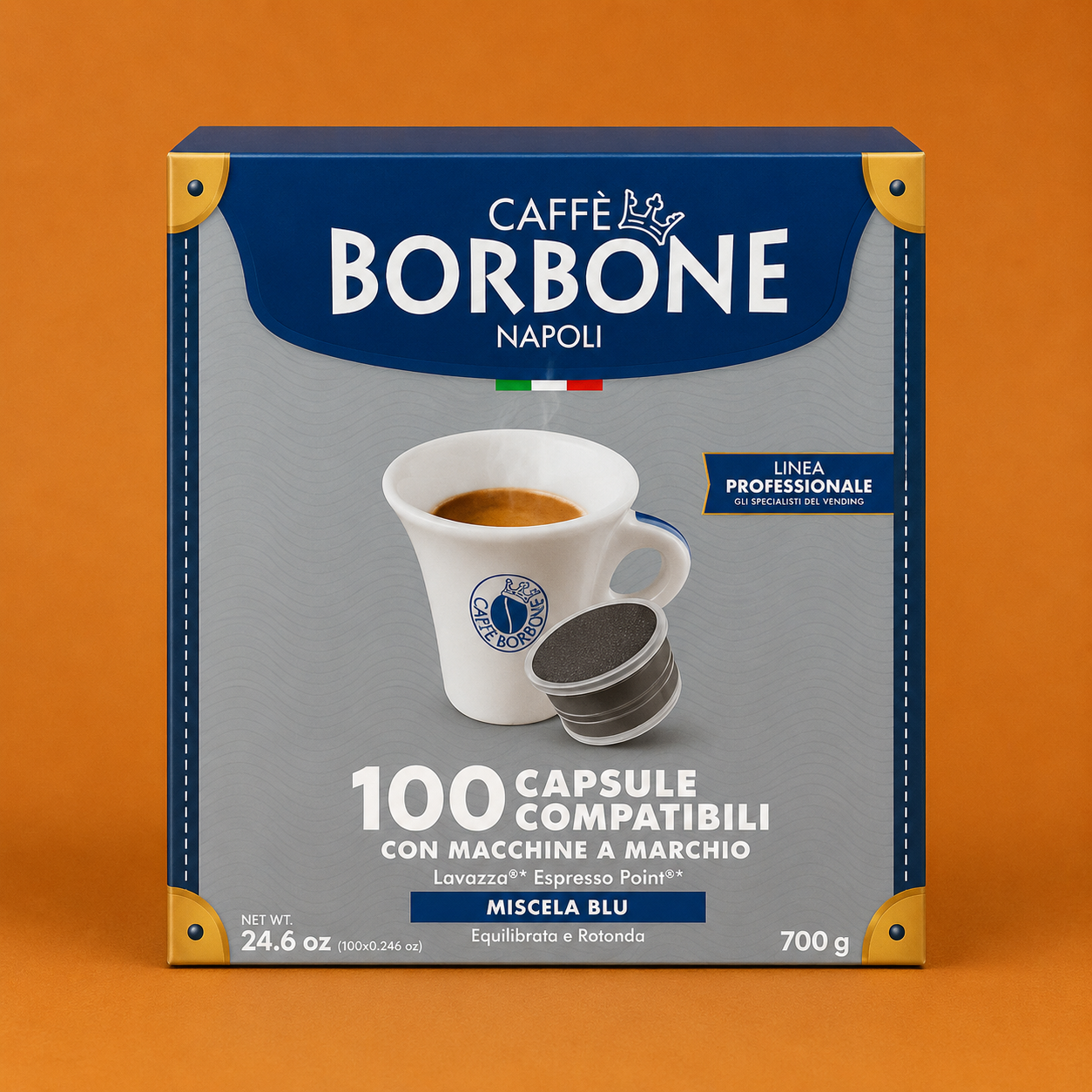 Caffè Borbone Miscela Blu – 100 Capsule Compatibili Lavazza® Espresso Point®