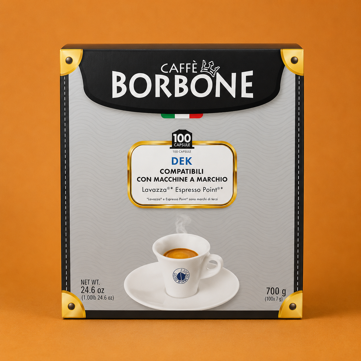 Caffè Borbone DEK – 100 Capsule Compatibili Lavazza® Espresso Point®